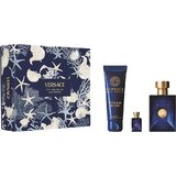  Versace Dylan Blue Ajándékszett, Eau de Toilette 100ml + Eau de Toilette 5ml + SG 150ml