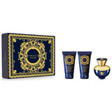 Versace Dylan Blue pour Femme Ajándékszett, Eau de Parfum 50ml +testápoló 50ml +tusfürdő 50ml