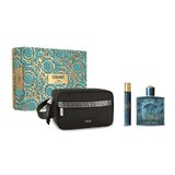 Versace Eros Ajándékszett, Eau de Toilette 100ml + Eau de Toilette 10ml + kozmetikai táska