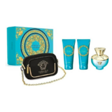 Versace Pour Femme Dylan Turquoise Ajándékszett, Eau de toilette 100ml + Body lotion 100ml + Shower gel 100ml + Cosmetic bag 