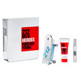 Carolina Herrera 212 Men Heroes  Ajándékszett, Eau de Toilette 90ml +Shower gel 100ml + Eau de Toilette 10ml