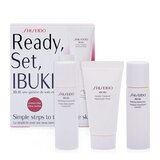 Shiseido Ibuki starter kit Ajándékszett, Gentle Cleanser 30ml + Softening Concentrate 30ml + Refining Moisturiser 30ml
