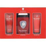 Tonino Lamborghini Sportivo Ajándékszett, Eau de toilette 125ml + Shower gel 100ml + Aftershave balm 100ml