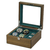 Rothenschild watch box RS-2440-W for 4 watches and cufflinks