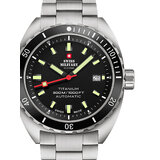 Swiss Military SMA34100.01 Diver Titanium Automatic Mens Watch 42mm 30ATM