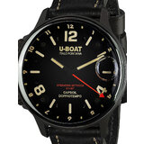 U-Boat 9671 Capsoil Doppiotempo DLC GMT Mens Watch 55mm 10ATM