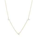 ANIA HAIE NAU007-02YG Afterglow Ladies necklace with white sapphire Gold 14K, adjustable