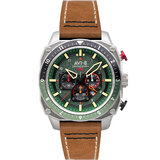 AVI-8 AV-4100-01 Mens Watch Hawker Hunter Dual Time Chronograph 43mm 5ATM