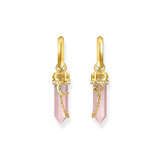 Thomas Sabo CR722-414-9 Goldene Creolen w. pink crystal pendant & symbols 