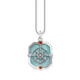 Thomas Sabo PE961-340-7 Silver pendant Wheel of Karma + zirconia 
