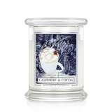 Kringle Candle Cashmere & Cocoa közepes 2 kanócos illatgyertya (411 g)