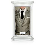 Kringle Candle Grey nagyméretű, két kanócos illatgyertya (624 g)