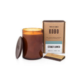 KOBO Woodblock Candle Stoneflower illatgyertya (15oz / 425g)
