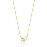 ANIA HAIE N043-02G Pearl Power Ladies Necklace, adjustable