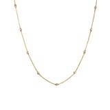 Thomas Sabo KE2340-414-14-L50V Necklace White zirconia stones Gold-plated Ladies