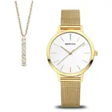 Bering 13434-334-GWP Ladies Watch Set Golden Signature 34mm 3ATM