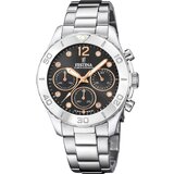 Festina F20603/6 Ladies Watch Boyfriend Chronograph 39mm 10ATM 