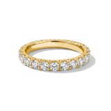 Thomas Sabo TR2467-M01-14-56 Eternity Ring with White Cubic Zirconia for Women, Gold-Plated