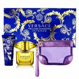 Versace Yellow Diamond Intense Ajándékszett, Eau de Parfum 90ml + Body Milk 100ml + retikül