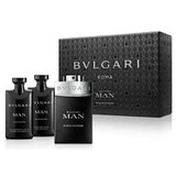 Bvlgari Man Black Cologne Ajándékszett, Eau de Toilette 100ml + After Shave Lotion 75ml + Shower Gel 75ml+ cosmetic bag