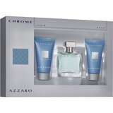 Azzaro Chrome - unboxed, kupakkal Ajándékszett, Eau de Toilette 100ml + After Shave Balm 75ml + SG 75ml 