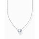 Thomas Sabo KE2211-051-14-L45V Silver necklace w. white heart pendant 