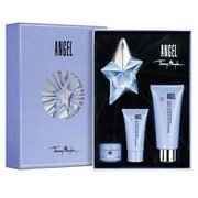 Thierry Mugler Angel - utántölthető Ajándékszett Eau de Parfum 25ml + Body Milk 100ml + SG 30ml + BL 10ml tölthető