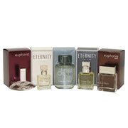 Calvin Klein Calvin Klein Ajándékszett, Euphoria Woman 4ml + Eternity Woman 5ml + CK Free 10ml + Eternity Man 10ml + Euphoria Man 10ml - sérült 