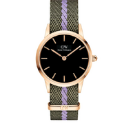 Daniel Wellington DW00100680 Iconic NATO Green/Purple 28mm 3ATM 