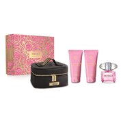 Versace Bright Crystal Ajándékszett, Eau de Toilette 90ml + Body Milk 100ml + tusfürdő 100 ml + táska