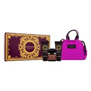Versace Crystal Noir Ajándékszett, Eau de Toilette 90ml + tusfürdő 100 ml + testápoló 100 ml + kézitáska