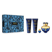Versace Dylan Blue pour Femme Ajándékszett, Eau de Parfum 100ml +Shower gel 100ml + Body lotion 100ml +Eau de Parfum 5ml