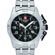 Swiss Alpine Military 7063.9137 Chronograph Mens Watch 45mm 10ATM