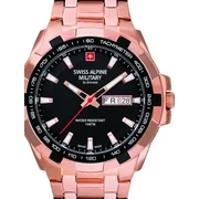 Swiss Alpine Military 7043.1167 Day-Date Mens Watch 42mm 10ATM
