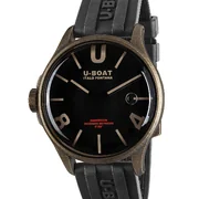 U-Boat 9548 Darkmoon Brown Vintage Mens Watch 44mm 5ATM