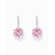 Thomas Sabo H2287-051-9 Silver dangle earrings w. pink cubic zirconia 