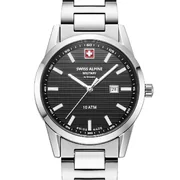 Swiss Alpine Military 7767.1137 Ladies Watch Argos silver black 34mm 10ATM Swiss Alpine Military 7767.1137 Ladies Watch Argos silver black 34mm 10ATM