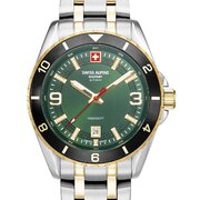 Swiss Alpine Military 7034.1148 Mens Watch Sierra two tone black 42mm 10ATM