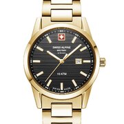 Swiss Alpine Military 7767.1117 Ladies Watch Argos gold black 34mm 10ATM