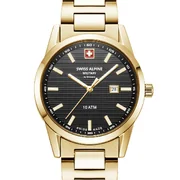 Swiss Alpine Military 7767.1117 Ladies Watch Argos gold black 34mm 10ATM Swiss Alpine Military 7767.1117 Ladies Watch Argos gold black 34mm 10ATM