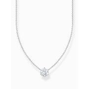 Thomas Sabo KE2210-051-14-L45V Silver necklace w. white zirconia pendant 