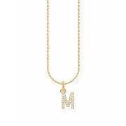 Thomas Sabo KE2252-414-14-L45V Gold-plated Necklace Letter M Ladies