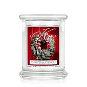 Kringle Candle Christmas Stroll közepes 2 kanócos illatgyertya (411 g)