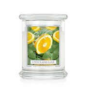 Kringle Candle CITRUS & ZSÁLYA illatgyertya közepes 2 kanócos (411 g)