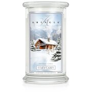 Kringle Candle COZY CABIN nagy 2 kanócos illatgyertya (624 g)