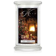 Kringle Candle COZY CHRISTMAS nagy 2 kanócos illatgyertya (624 g)