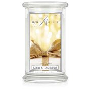 Kringle Candle Gold & Cashmere nagy, 2 kanócos illatgyertya (624 g)