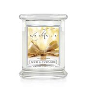 Kringle Candle Gold & Cashmere illatgyertya közepes 2 kanócos (411 g)