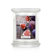 Kringle Candle Oak & Fig illatgyertya közepes 2 kanócos (411 g)