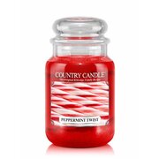 Country Candle Peppermint Twist nagy 2 kanócos illatgyertya (652 g)